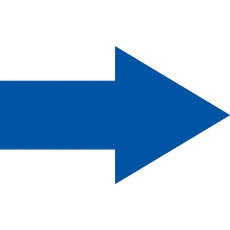 Accuform MAGNETIC SHAPES  ARROWS 1 12 in x 2 12 in MRB417MGBU MRB417MGBU